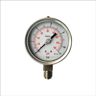 Tất cả các đồng hồ đo áp suất bằng thép không gỉ
